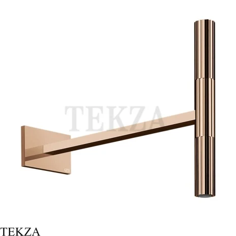 Gessi Incastri Верхний душ с держателем из стены 75148-030, медь глянец