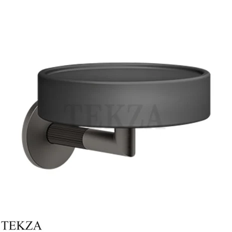 Gessi INGRANAGGIO Мыльница настенная композит черный 63802-707, Black Metal Brushed PVD
