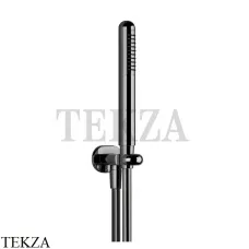 Gessi Goccia Душевой комплект с душевой лейкой и выводом для воды 33773-124, Black Metal
