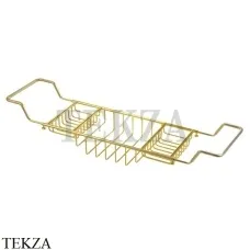 Migliore COMPLEMENTI Решетка-полка на ванну прямоугольная 22003, золото глянец