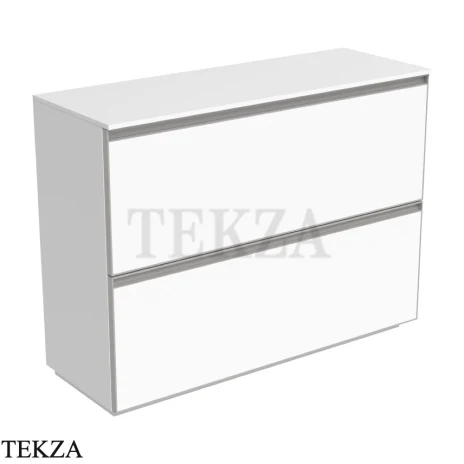 Flaminia Cubika тумба под раковину напольная 105×37×78,5 см, 2 ящика, белый матовый
