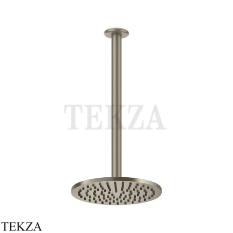 Gessi Goccia Верхний душ с потолочным кронштейном под размер 33664-149, Finox Br. Nickel
