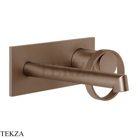 Gessi ANELLO Смеситель для раковины на планке, внешняя часть 63388-708, Copper Brushed PVD
