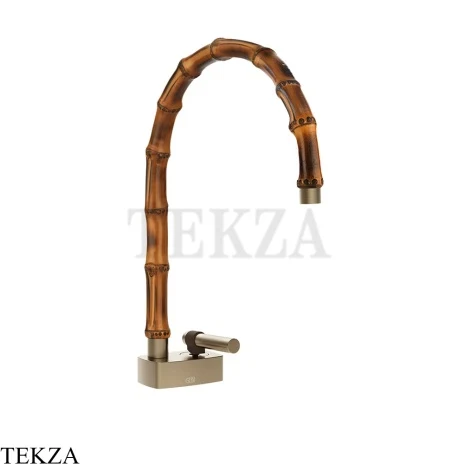 Gessi Jacqueline Смеситель для раковины средний, без донного клапана 77019-149, нерж. сталь Brush / никель Brushed