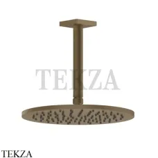 Gessi RILIEVO Потолочная душевая лейка D25 с кронштейном 59152-713, Antique Brass