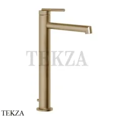 Gessi INGRANAGGIO Смеситель для раковины длинный, с донным клапаном 63505-726, Warm Bronze Br.