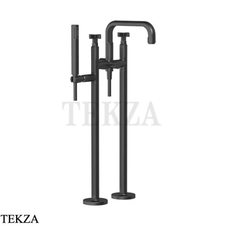 Gessi INCISO+ Смеситель для ванны напольный, внешняя часть 58129-299, Black XL