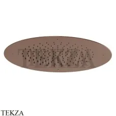 Newform Душевая лейка круглая стальная с дождевой струей 682.58.061, PVD Copper Bronze