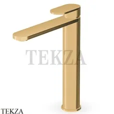 Zucchetti Octo Смеситель для раковины высокий, без гарнитура ZOC568.C41, brushed gold PVD