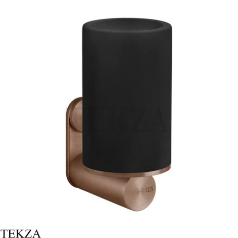 Gessi 316 ACCESSORIES Стакан для зубных щеток настенный, композит черный 54708-708, Copper Brushed PVD