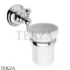 Nicolazzi CLASSICI Стакан настенный, керамика белая 1488CR, хром глянец