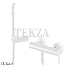 FIMA Carlo Frattini SNAP Смеситель для душа, с гарнитуром F3115BS, белый матовый