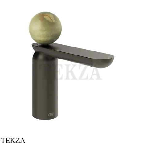 Gessi Perle Смеситель для раковины, с донным клапаном 74551-707, black хром Brush