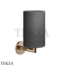Gessi ANELLO Стакан настенный, композит черный 63708-030, Copper глянец Gessi ANELLO Стакан настенный, композит черный 63708-030, Copper глянец