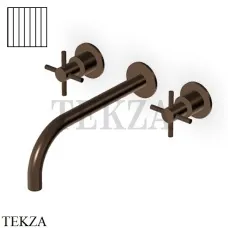 Zucchetti Helm Vertical Смеситель для раковины, внешняя часть ZHM761.XP21G2, brushed chocolate PVD