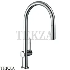 Hansgrohe Talis M54 Смеситель для кухни с вытяжным изливом 210 2jet 72800000, хром глянец