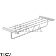 Gessi RILIEVO Держатель для полотенец с полкой 59407-279, белый матовый Gessi RILIEVO Держатель для полотенец с полкой 59407-279, белый матовый