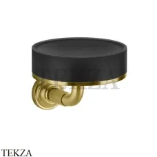 Gessi VENTI20 Мыльница настенная черная 65402-716, Gold Br. PVD