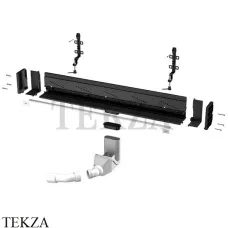 Viega Visign Advantix Vario Душевой лоток встраиваемый в стену, высота 160 см 736552