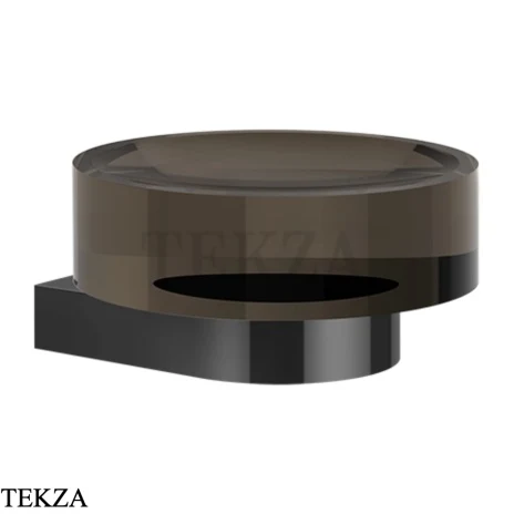 Gessi Perle Мыльница настенная, круглая 74812-706, black хром глянец