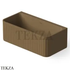 Dea Design Stripes Ванна отдельностоящая пристенная 160x80 Solid Surface DD8805 1600 1, Dark Camel №1
