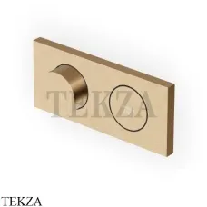 Zucchetti Hoop Термостат для душа на 1 поток, внешняя часть ZHO781.P31, brushed british gold PVD