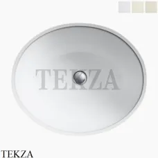 Kohler Caxton Oval Раковина встраиваемая снизу, без перелива K-2205-0, белый глянец