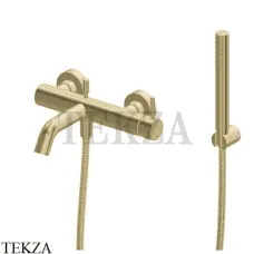 Newform X-Steel 316 Смеситель для ванны, с гарнитуром 69640CX.59.098, PVD Brushed pale gold