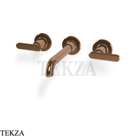 FIMA Carlo Frattini Park Line Смеситель для раковины 3 отв, внешняя часть F1331L/5NZL, Amber Bronza