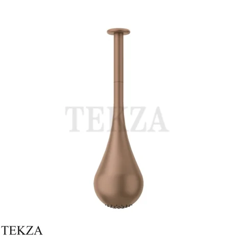 Gessi Goccia Потолочная каплевидная душевая лейка 33752-708, Copper Br. PVD