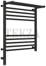 Сунержа Богема с полкой 3.0 600х500 МЭМ левый полотенцесушитель электр. 15-5806-6050, Тёмный титан муар (снят с производства)