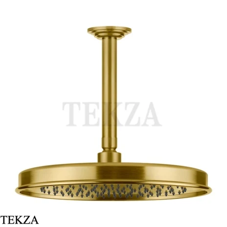 Gessi VENTI20 Верхний душ 300 с потолочным креплением под размер 65155-716, Gold Br. PVD