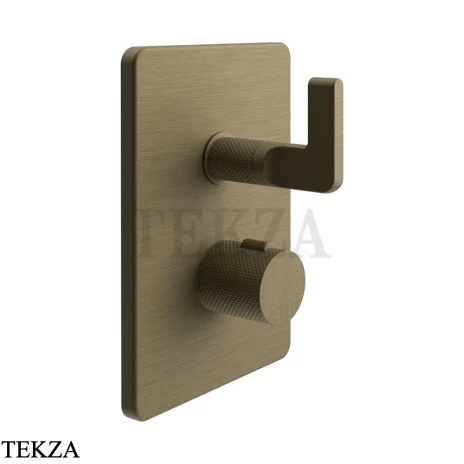 Gessi INCISO SHOWER Термостатический смеситель, 3 потока, внешняя часть 58136-713, Antique Brass