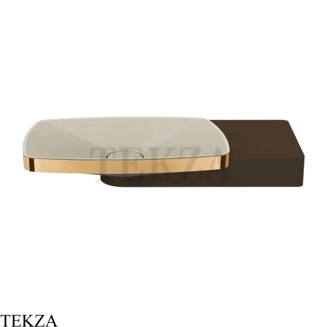 Gessi Jacqueline Раковина настольная, без перелива 77614-735, бронза глянец