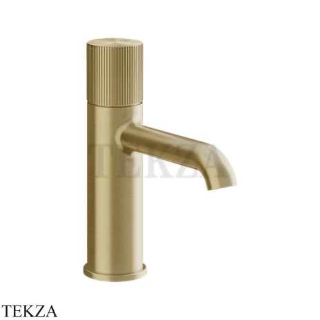 Gessi Habito RIGATO Смеситель для раковины, без донного клапана 70502-727, Brushed Brass PVD