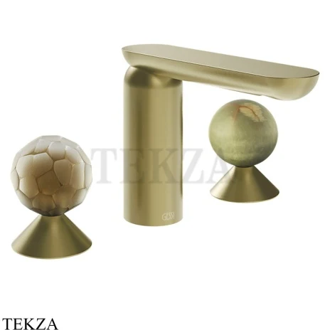 Gessi Perle Смеситель для раковины на 3 отв., без гарнитура 74455-727, шампань Brushed