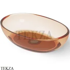 Dea Design Washbasins Раковина настольная овальная Glasstech DD9077 600 R1, Sunset R1 Dea Design Washbasins Раковина настольная овальная Glasstech DD9077 600 R1, Sunset R1