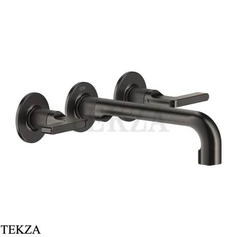 Gessi INCISO Смеситель для раковины излив средний, внешняя часть 58090-707, Black Metal brushed