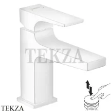 Hansgrohe Metropol Смеситель для раковины 100, с донным клапаном Push-Open 32500700, белый матовый