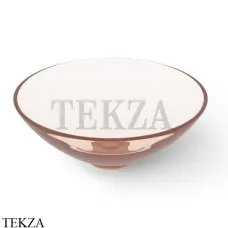 Dea Design Washbasins Раковина настольная круглая Glasstech DD9063 400 R9, Brown Copper R9