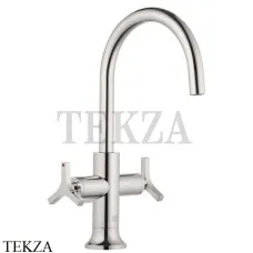 Kludi NOVA FONTE Deco Смеситель для раковины, с донным клапаном 201180539, хром глянец