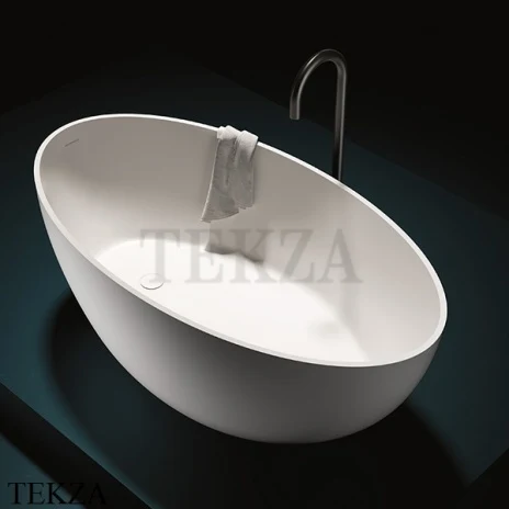 Gruppo Treesse Bali Ванна овальная отдельностоящая Solid Surface V026BL, белый глянец