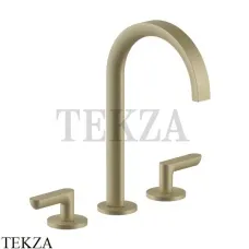 Fantini Icona Deco Смеситель для раковины, без донного клапана 53P6R107W, Matt British Gold PVD