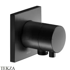 Keuco IXMO Comfort Вентиль запорный с выводом для шланга, квадрат 59541371102, черный матовый