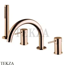 FIMA Carlo Frattini Spillo UP Смеситель на борт ванны, с гарнитуром F3044NZL, Amber Bronze