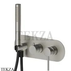 Newform XT Смеситель для душа 2 потока, с гарнитуром, внешняя часть 4269E.M0.070, Titanium satin