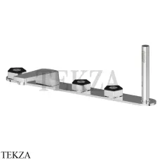 Newform Park L.E. Смеситель на борт ванны, с гарнитуром 69789C.05.093, хром глянец