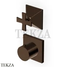 Zucchetti Bellagio Термостат для душа, 1 выход, внешняя часть ZB1801.P21, brushed chocolate PVD