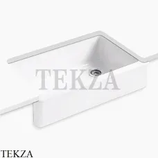 Kohler Whitehaven Мойка для кухни встраиваемая снизу с широким фартуком, чугун K-6489-0, белый глянец Kohler Whitehaven Мойка для кухни встраиваемая снизу с широким фартуком, чугун K-6489-0, белый глянец