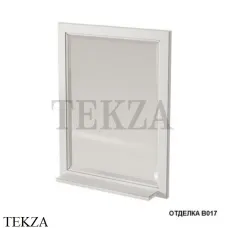 Caprigo ALBION Зеркало в раме с полкой, 10330-B017, Bianco oro caldo